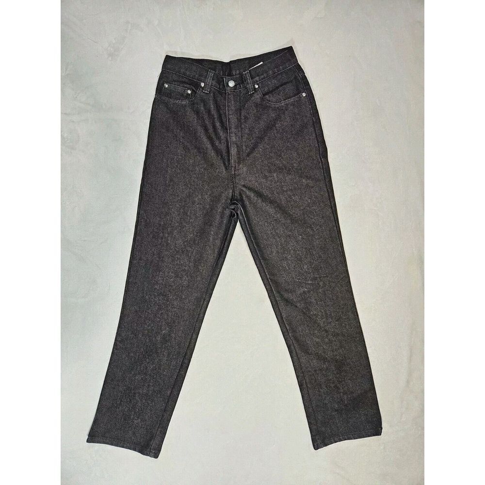 Vintage Sheplers Womems 10 Black Denim Pants Style #017285-TB